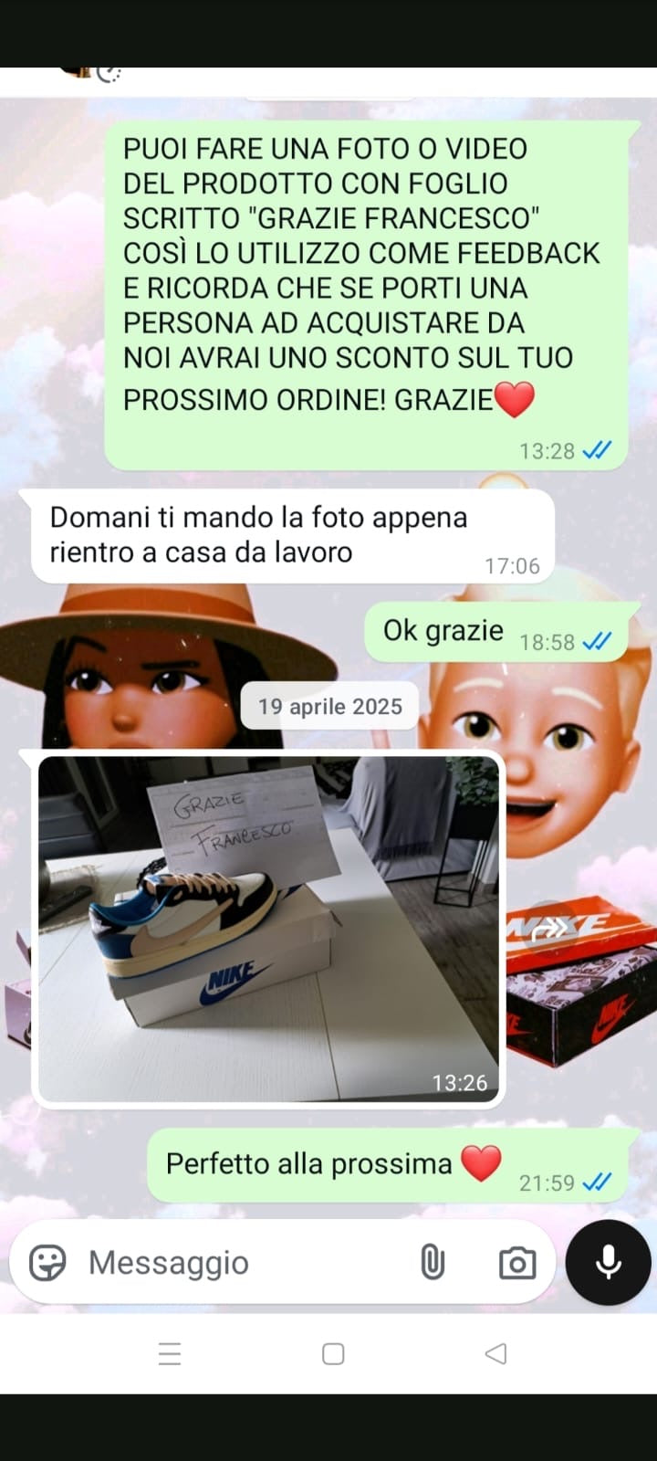 Feedback cliente 13